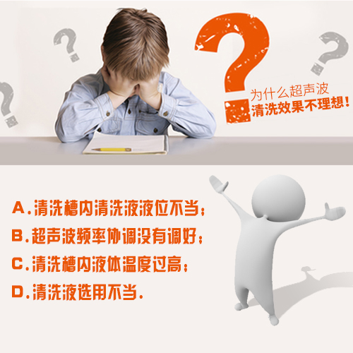 超聲波清洗機(jī)電源開關(guān)打開后指示燈亮但沒(méi)有超聲波輸出？